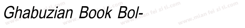 Ghabuzian Book Bol字体转换